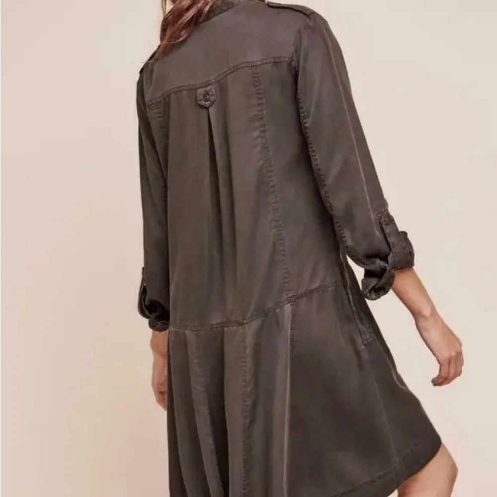 Anthropologie Holding Horses High Low Button Down Swing Dress - Picture 3 of 8
